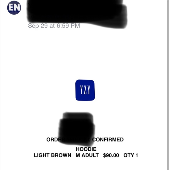 [SOLD] YZY Unisex GAP light brown hoodie Med - Picture 3 of 3